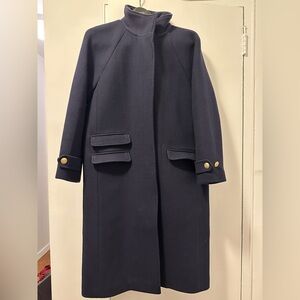 J. Crew Navy Pea Coat with Gold Buttons